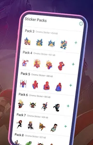 WASticker Superhero Pack Part  screenshot 1