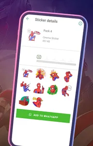 WASticker Superhero Pack Part  screenshot 2