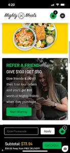 MightyMeals screenshot 1