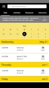 SportHQ screenshot 2