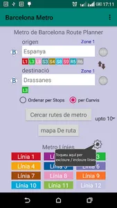 Barcelona Metro Route Planner screenshot 4