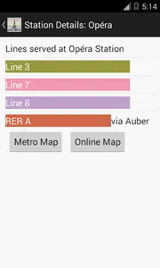 Paris Metro Route Planner screenshot 4