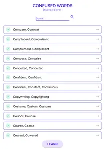Confused Words & Grammar screenshot 15