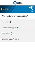 Miller Weld Setting Calculator screenshot 7