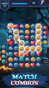 Monster Face Match 3 Puzzle screenshot 2