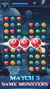 Monster Face Match 3 Puzzle screenshot 8