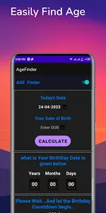 AgeFinder screenshot 2