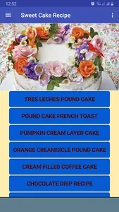 Sweet Cake Recipe screenshot 0
