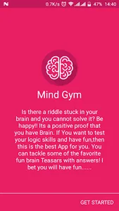 Mind Gym - Brain Games and Rid screenshot 0