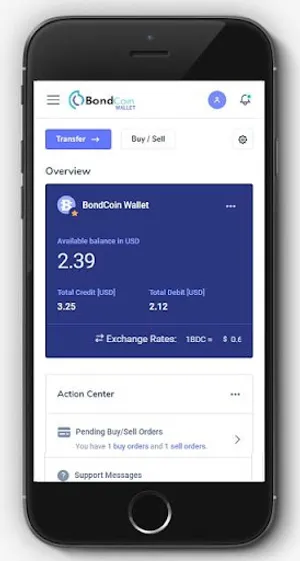 Bondcoin Wallet screenshot 1