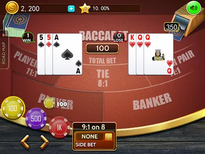 Baccarat casino offline card screenshot 10