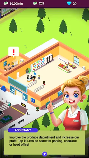 Supermarket Tycoon Games: Idle screenshot 1