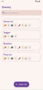 Grocery List screenshot 0