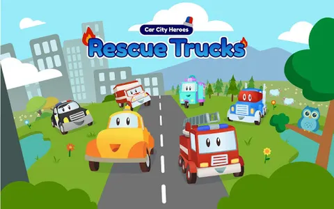 Car City Heroes: Rescue Trucks screenshot 16