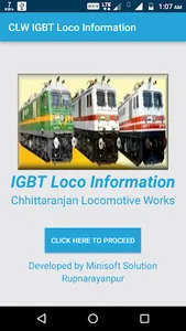 CLW IGBT LOCO INFORMATION screenshot 1