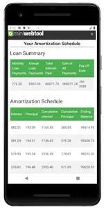Amortization Calculator screenshot 1