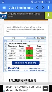 Rendimento netto obbligazioni screenshot 0