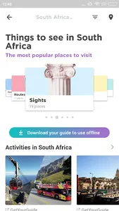 South Africa Travel Guide in E screenshot 1