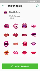 Lips Stickers - WAStickerApps screenshot 3