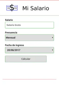 Mi Salario 2018 screenshot 1