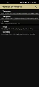 Pathfinder 1e Nethys Browser screenshot 1