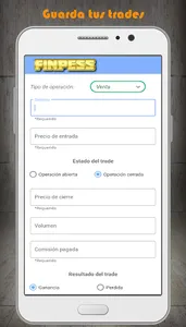FinPess - bitácora de trading screenshot 0