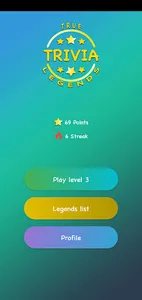 Trivia True Legends: Free Triv screenshot 0
