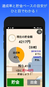貯金進捗管理アプリ screenshot 5
