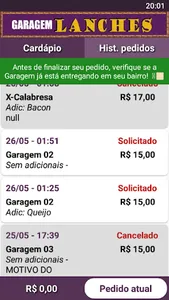 Garagem Lanches screenshot 1