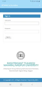 RTMNU e-Suvidha V2 screenshot 1