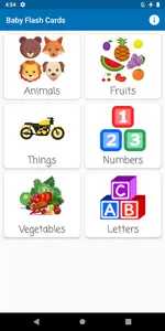 Toddler-friendly flashcards screenshot 0