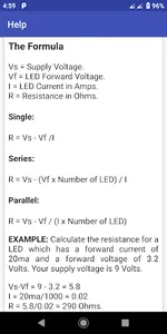 LED Resistor Calculator I V R screenshot 6