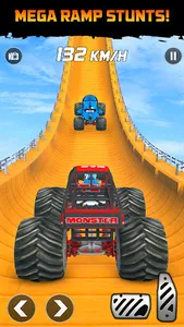 Monster Truck Race - Mega Ramp screenshot 0