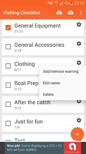 Fishing Checklist - Fish Trip  screenshot 0