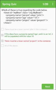 Spring Quiz Practice Exam screenshot 3