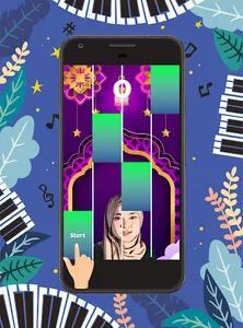 Nissa Sabyan Piano Tiles Game screenshot 2