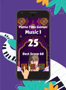 Nissa Sabyan Piano Tiles Game screenshot 23