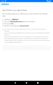 Lebara SIM Aktivierung screenshot 8