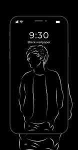 Black wallpaper screenshot 0