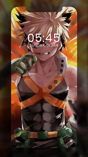 Katsuki Bakugo Wallpaper 4K screenshot 1