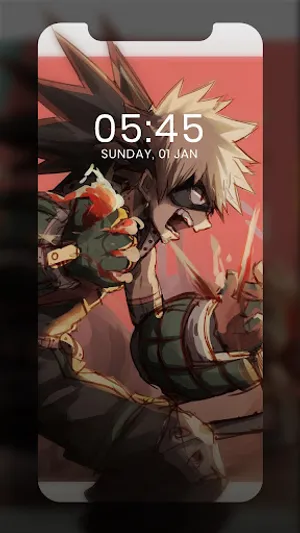 Katsuki Bakugo Wallpaper 4K screenshot 3
