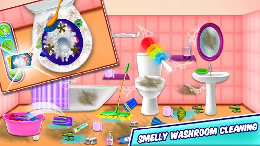 Girl Family House Cleaning screenshot 3