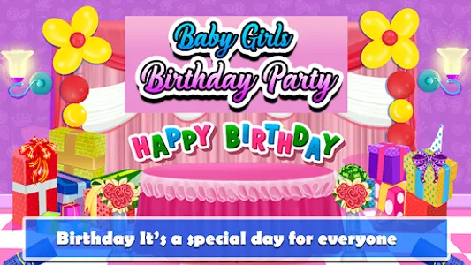 Baby Girl's Birthday Party screenshot 0