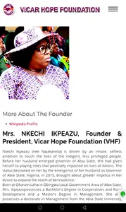 Vicar Hope Foundation screenshot 7