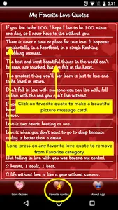 Love Quotes App screenshot 1