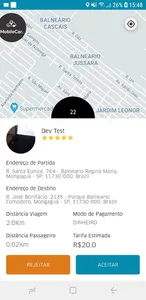 MobileCar - Motorista screenshot 1