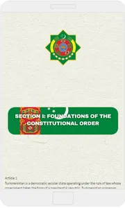 Constitution of Turkmenistan screenshot 3