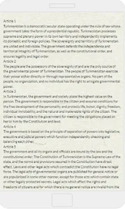 Constitution of Turkmenistan screenshot 4