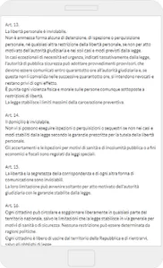 Costituzione italiana screenshot 4