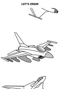 Draw Aircrafts: Jet screenshot 0